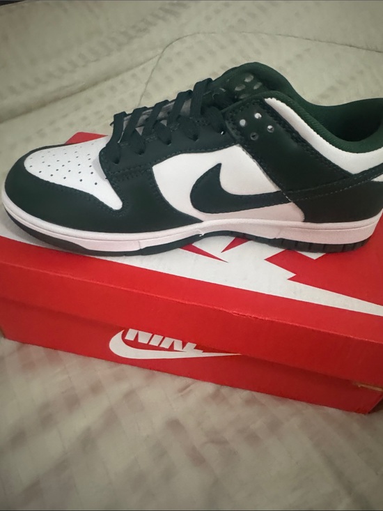 Nike Shoes - Nike women’s Low-Top Sneakers in Dark Green and White